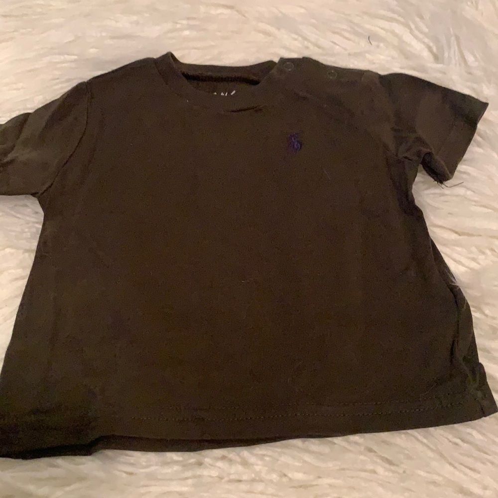 Olive Ralph Lauren Baby Crewneck Tee